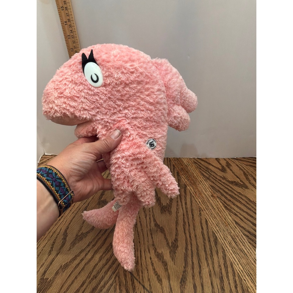 Dr Seuss Unisex Kohls Cares The Cat in the Hat Pink Fish Plush 14 Inch Pink